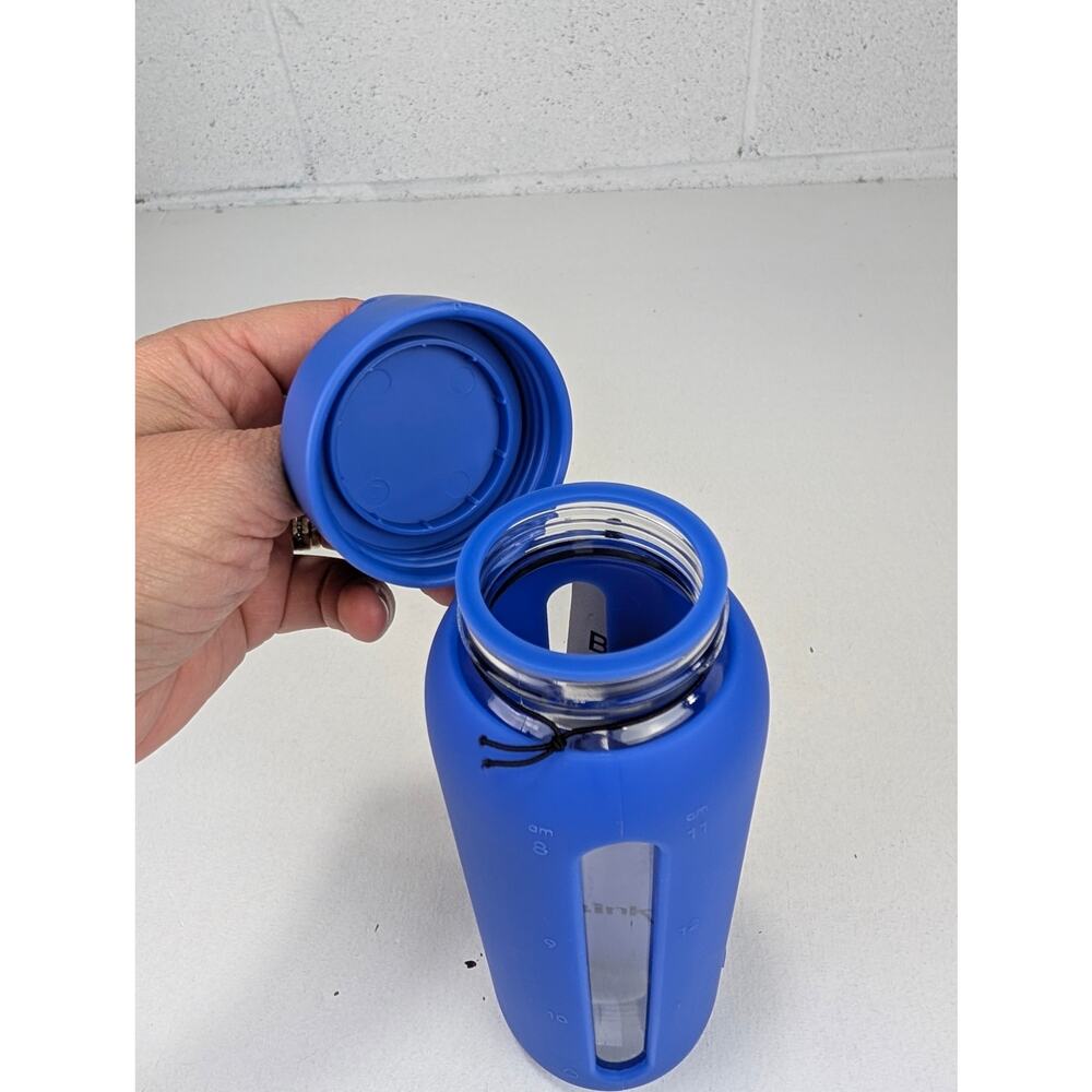 Bink 21 oz Day Bottle W/Carry Cap - Cobalt Blue - Borosilicate Glass - Picture 6 of 7